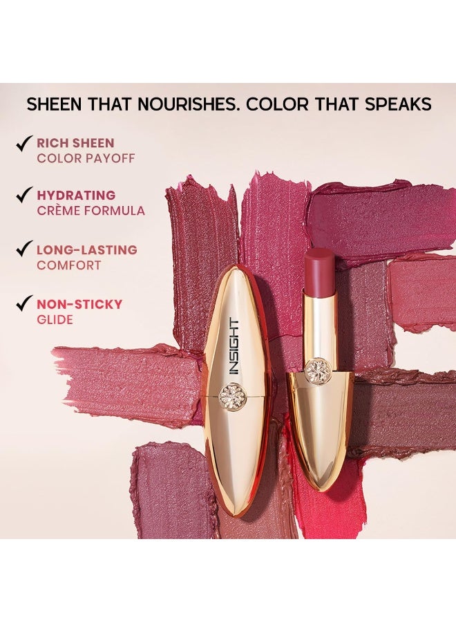 إنسايت أحمر شفاه كريمي مريح من إنسايت - سين إن سيلك | لمسة نهائية مطفية | تركيبة مرطبة | غني بحمض الهيالورونيك وفيتامين هـ (3.4 غرام) - Image 4